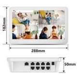 A picture of 8 channel ip camera set with 15hrs back up