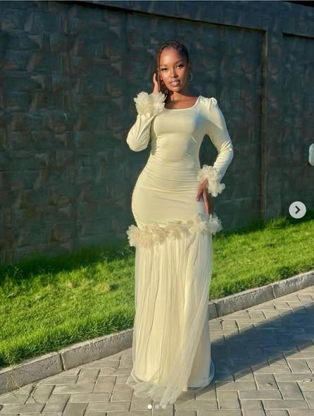 A picture of French Style Fitted Floral Lace Trim Elegant Midi Dress