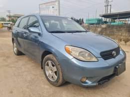 A picture of 2003 model Toyota matrix Registered but used under 1year Pure