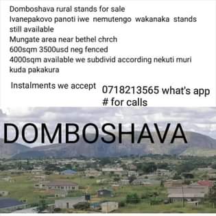 domboshava stands