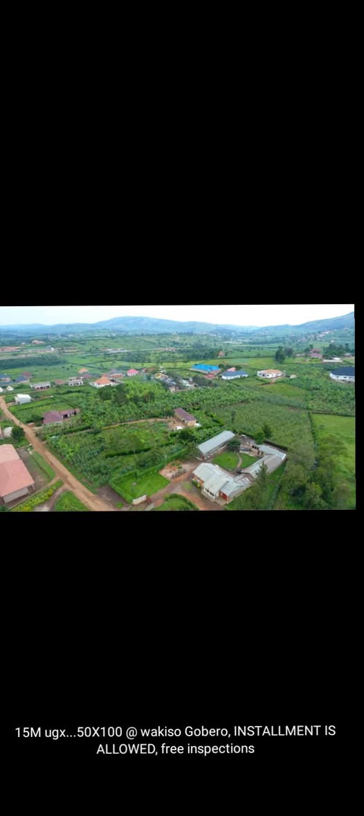 A picture of Plots at Gobero Sseganga only UGX6M you become a land