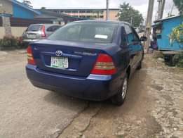 A picture of Distress Distress Auto drive Toyota Corolla bank type 2003 model