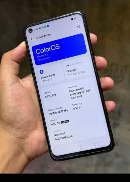 A picture of Oppo a76