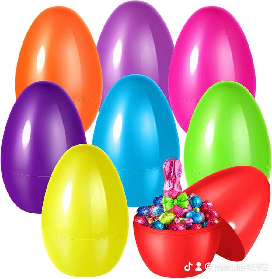 A picture of PLASTIC EASTER EGGS Shop plastic Easter eggs to hide and