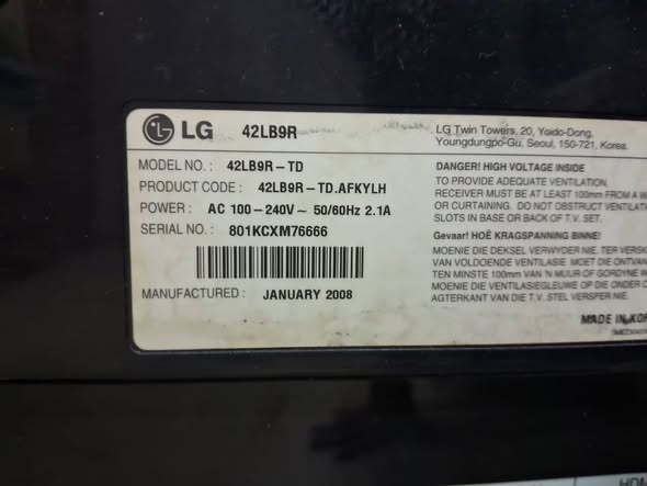 A picture of 42 tv