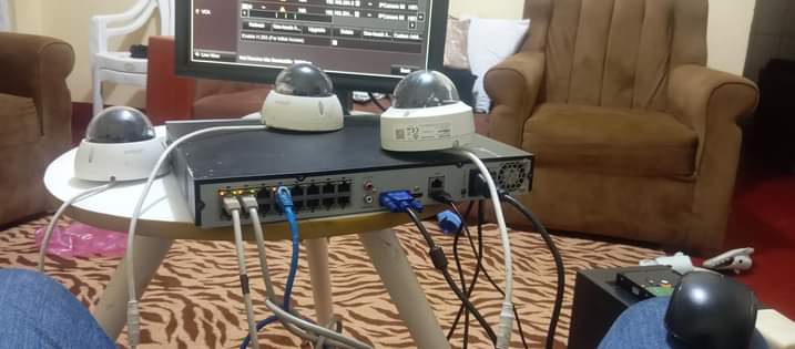 A picture of CCTV system complete