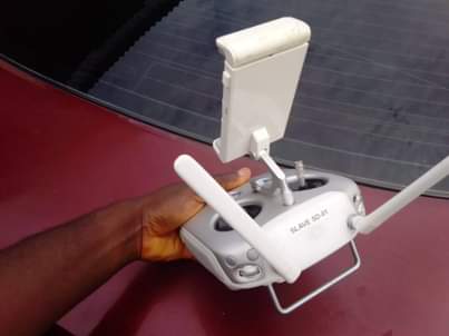 A picture of Dji drone remote controller