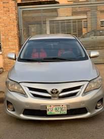 A picture of Registered neatly used 2010 Toyota corolla Baked on first body