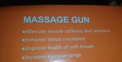 A picture of massage gun