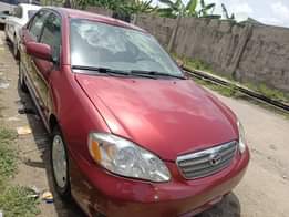 A picture of Toyota Corolla 2006 Color Red Properly Used Baked on First