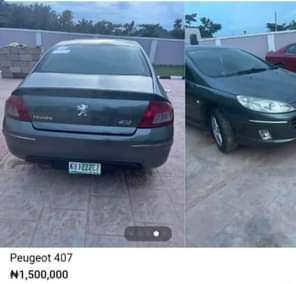 A picture of Peugeout 407 full option Call 07066374227 07068419306 Interior and engine