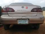 A picture of Reg Toyota corolla for sale Location ikorodu Price 850k Condition