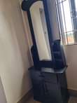 A picture of Shoe rack center table and dressing mirror on sale