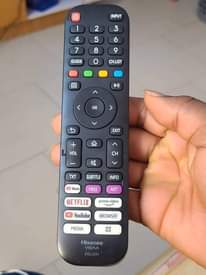 A picture of Hisense tv screen