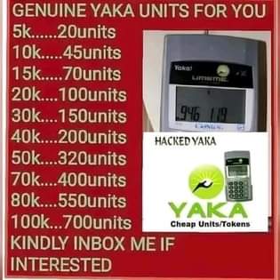 A picture of GENUINE YAKA UNITS