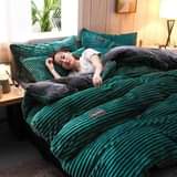A picture of 4pc coral velvet Duvet