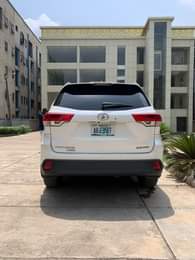 A picture of Toyota Highlander 2017 model The car was bought brand new