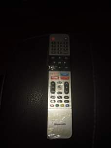 A picture of 55 inch 4k smart android Skyworth silver tv bluetooth and
