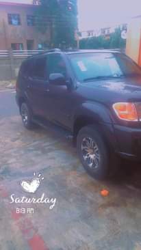 A picture of Perfectly working sequoia SUV 2006 black color. Leather seats with