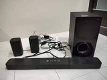 A picture of Lipa pole pole Sony home theater and sound bar
