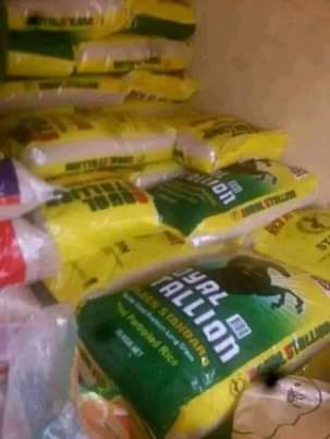 A picture of Auction bags of Rice and oil