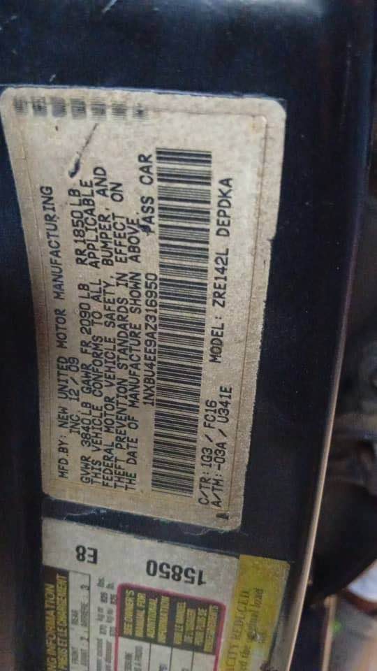 A picture of Distress 2010 Corolla used