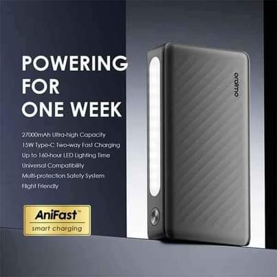 A picture of Pay on delivery Oraimo Traveler 3 Lit 27000mAh 15W Power