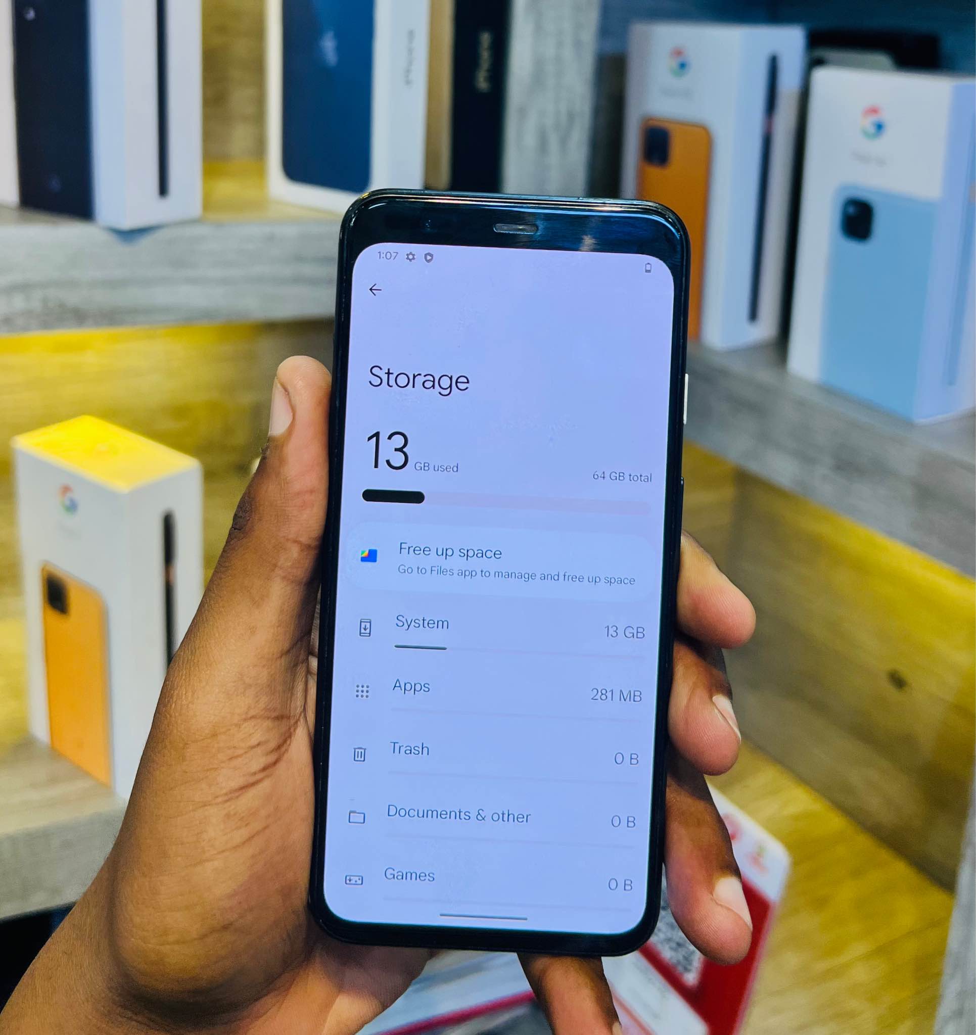 A picture of GOOGLE PIXEL 4 Storage 64GB Price 185 000 0747940033