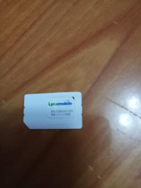 A picture of Lycamobile simcard fully registered Buy and use 15k 0700711388