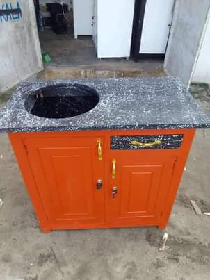 A picture of Kitchen cabinets