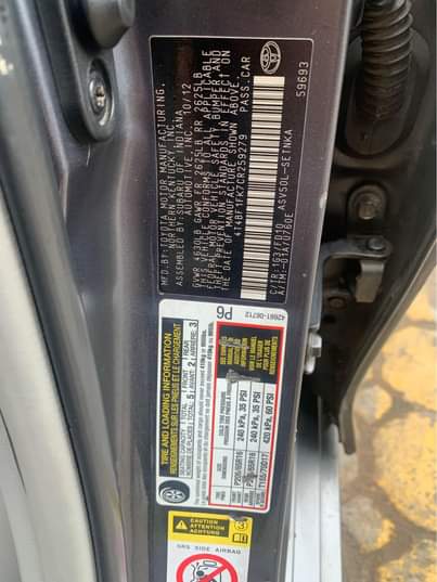A picture of Toyota Camry 2013