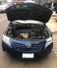 A picture of Clean Nigerian Used Blue Toyota Camry 2008 Baked Fabric interior