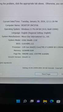 A picture of MSI GS66 STEALTH 11UE i7 11th GEN 16GB RAM 1TB