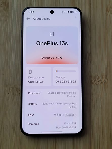 A picture of ONEPLUS 13S 512GB