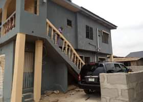 A picture of A complete story building of 3 flats at Alagbado Lagos
