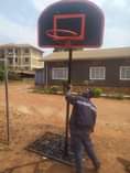 A picture of Mobile and adjustable basketball hoops for both kids and adults