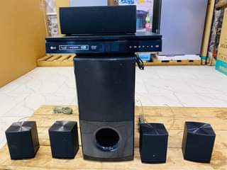 A picture of Lg 5.1 channel Bluetooth Hometheater 1000watts with all accessories all
