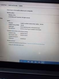 A picture of LENOVO i5 8th Generation