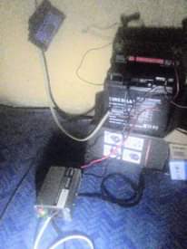 A picture of Solar panel setup