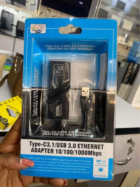 A picture of Type C USB ethernet adapter