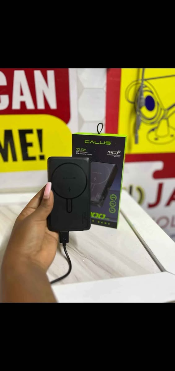 A picture of Wireless magsafe power bank for both iOS and Android delivery
