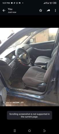 A picture of Awoo Toyota Corolla year 2005 manual transmission engine and transmission