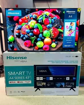 A picture of Get this Hisense 43 Smart TV Hisense Soundbar for Ugx.