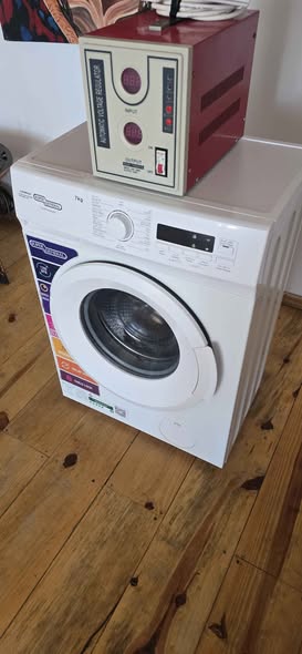A picture of Automatic washing machine with stabilizer included