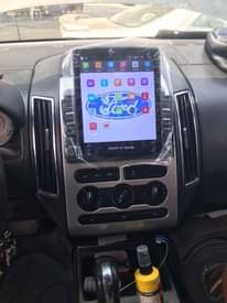 A picture of Tesla android display navigation system version for cars and jeep