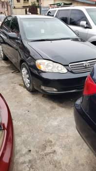 A picture of 2007 model Toyota Corolla LE Pure first body pan Tokumbo