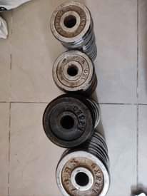 A picture of Weights for Gym Only Serious buyers Watsup me on 66805393