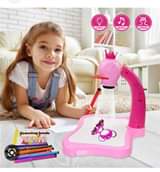A picture of Kids projector LED drawing board Message Saadia on WhatsApp. https
