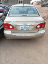 A picture of First body register 2004 corolla with original document now available