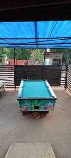 A picture of Pool table for sale call me on 256751331103 or what